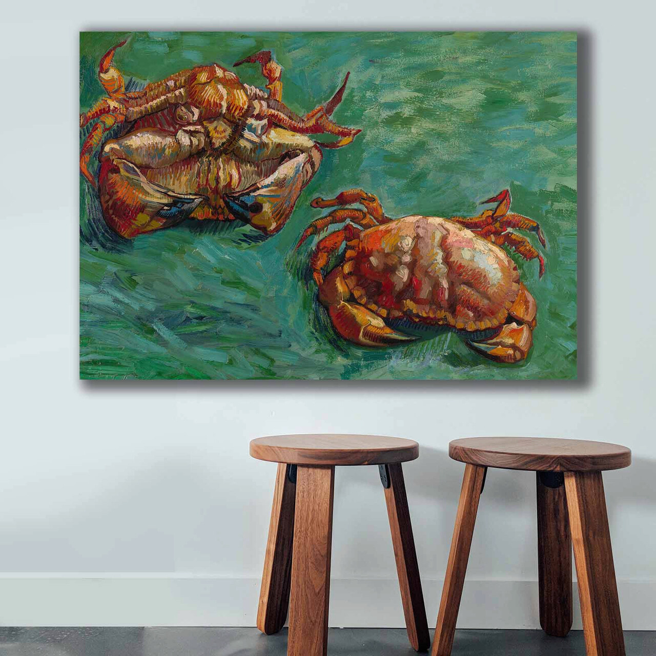 Tablou decorativ, 70100VANGOGH014, Lemn, Multicolor - imagine 4